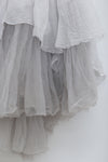 Marc Le Bihan Knitted Frill Tulle Dress Collection Two-layer Tulle French Handmade MLB-2104-BC GLACIER Glacier 2104